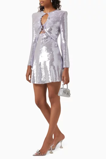 Sequin-embellished Mini Dress
