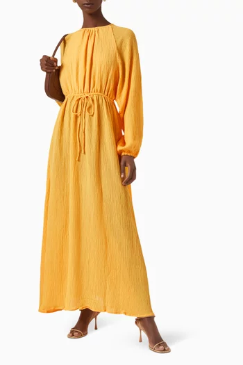 Rosalie Maxi Dress in Linen-rayon