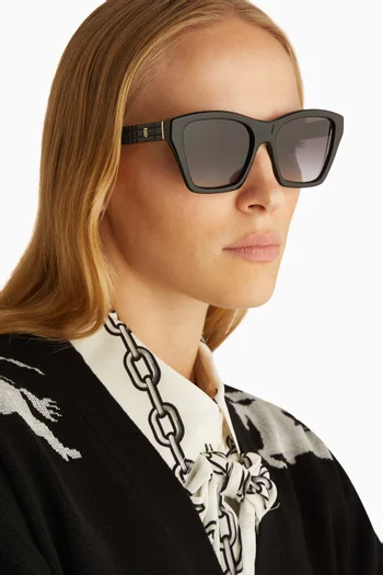 Arden Square Sunglasses in Acetate