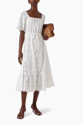 Emily Midi Dress in Cotton