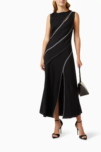 Emery Panel Maxi Dress in Jersey
