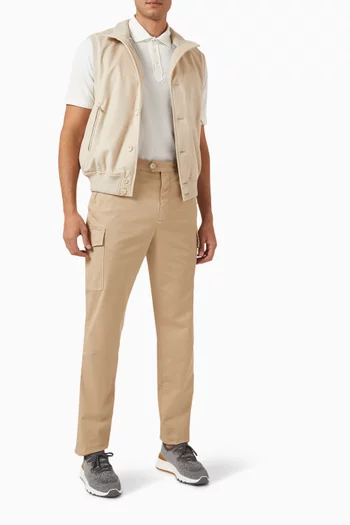 Vest in Padded Cashmere