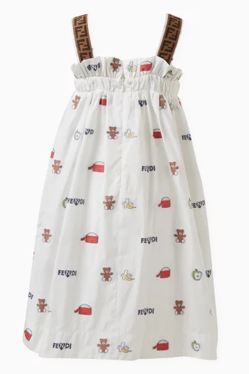 FF Strap Dress in Cotton Poplin
