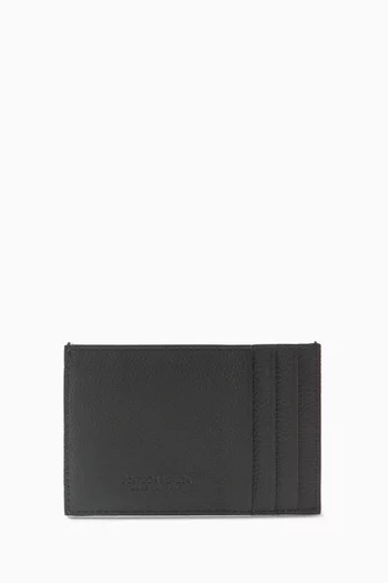 Cassette Credit Card Case in Intrecciato Calfskin Leather