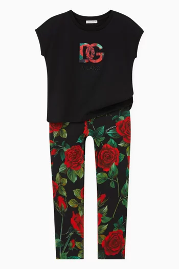 Roses Logo T-shirt in Cotton Jersey