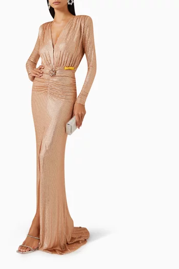 Margo Embellished Gown in Nylon