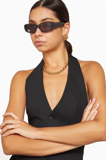 10.2 Rectangular Sunglasses in Acetate