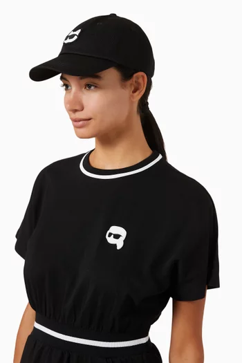 K/Ikonik Choupette Cap in Recycled Cotton-blend