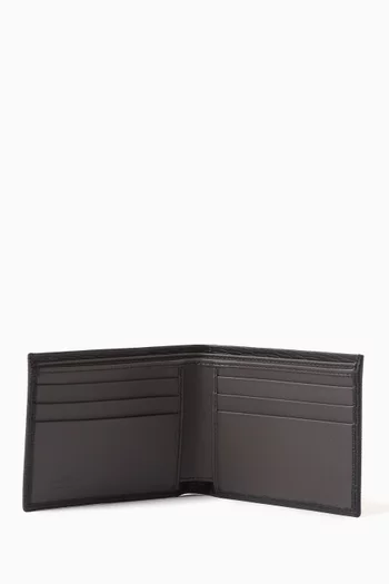 Revival Gancini Bi-fold Wallet in Hammered Leather