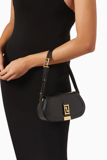 Mini Greca Goddess Shoulder Bag in Calfskin Leather