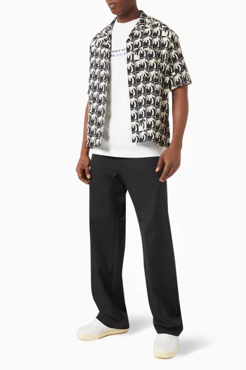 Dripping Palms Bowling Shirt in Viscose