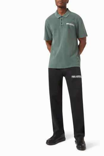 Logo Chinos in Cotton