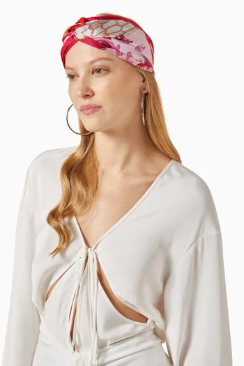 Heritage Headband in Silk Twill