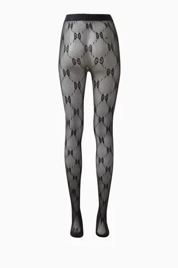GG Tights in Stretch Knit Mesh