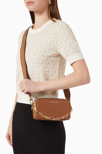 Small Jet Set Camera Crossbody Bag in Leather