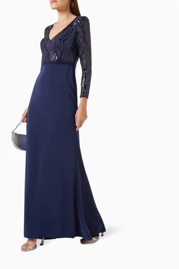 Embellished Bodice Gown