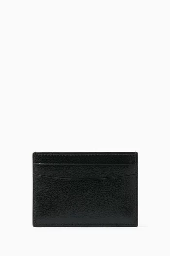 BNQC Card Case in Grained Leather