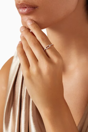 Lync Diamond Ring in 18kt Rose Gold