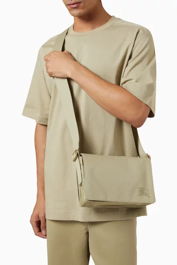 Trench Crossbody Bag in Cotton Blend