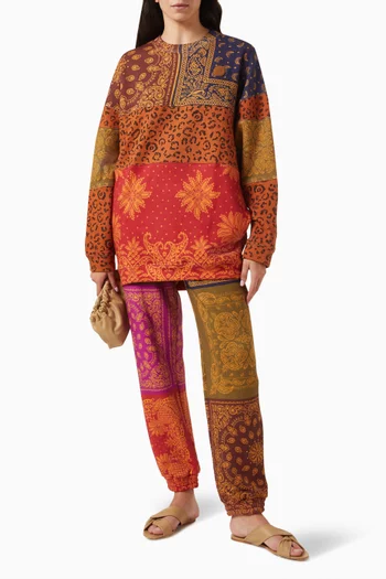 Bandana Dream Leopard Texture Sweatshirt