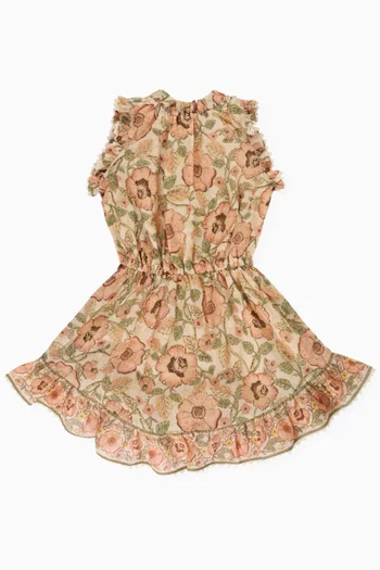 Junie Flip Floral Dress in Cotton