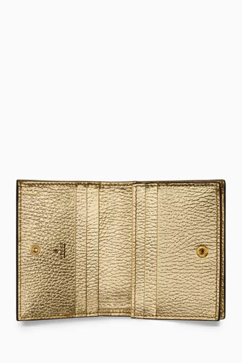 GG Marmont Card Wallet in GG Supreme Canvas & Leather
