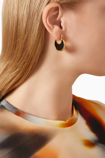 Joana Hoop Earrings in 18kt Gold-plated Stainless Steel