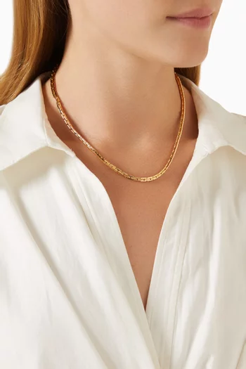 The Chloe Chain Necklace in Gold-plated Brass