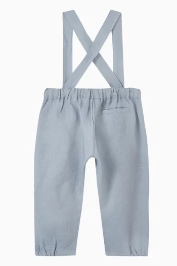Dungarees in Linen