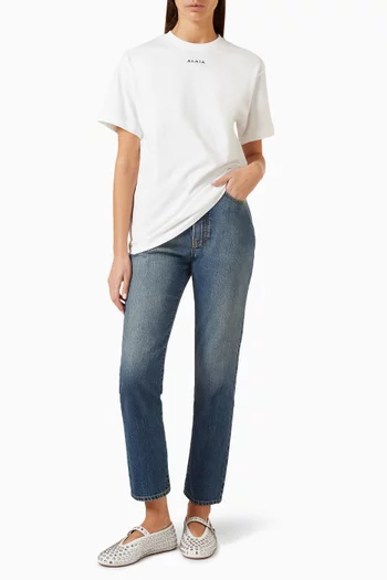 Fitted T-shirt in Cotton Jersey