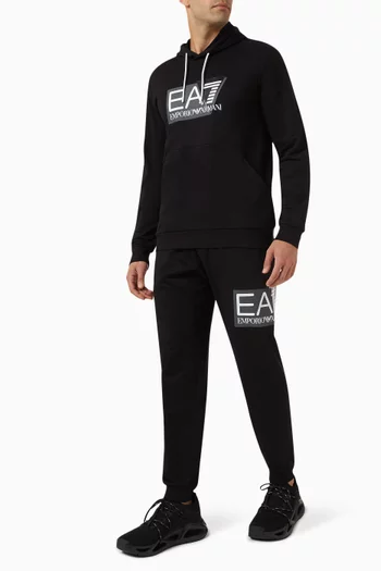EA7 Logo Train Sweatpants in Cotton