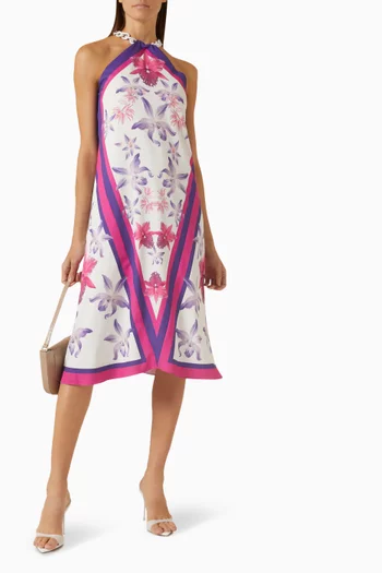 Dreamy Floral-print Scarf Dress