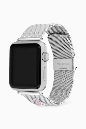 Apple Watch® Strap in Stainless Steel Mesh