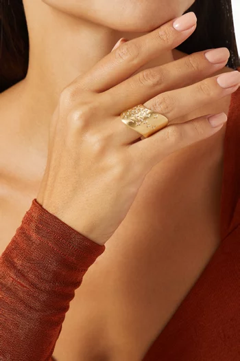 Skin Diamond Ring in 18kt Gold