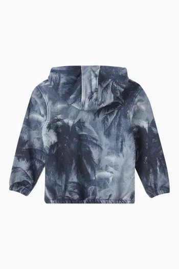 Palm Trees Hoodie in Jersey
