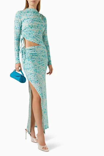 Arni Cut-out Asymmetric Dress in Polyester