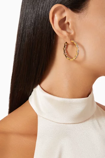You Do You Hoop Earrings in 24kt Gold-plated Sterling Silver