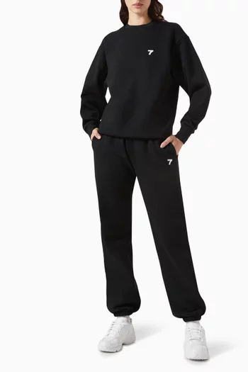 Fitted Sweatpants in Organic Cotton