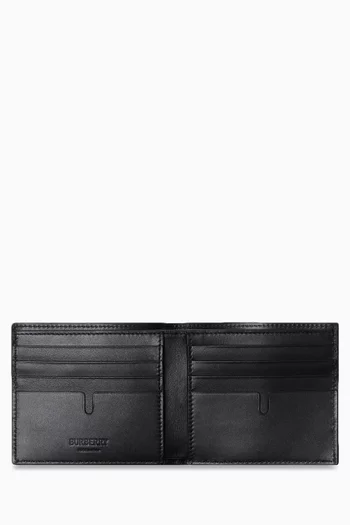 Check Billfold Wallet in Leather