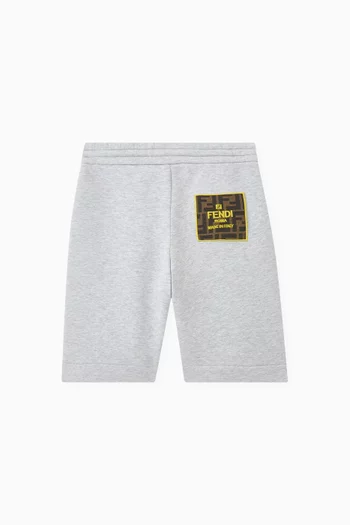 Logo-patch Shorts in Cotton