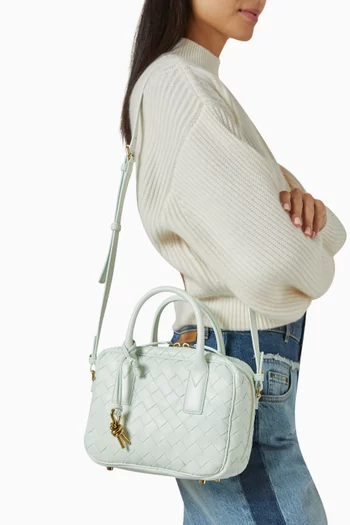 Small Getaway Top-handle Bag in Intrecciato Leather