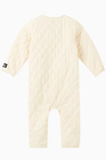 Baby Diamond Quilted Romper