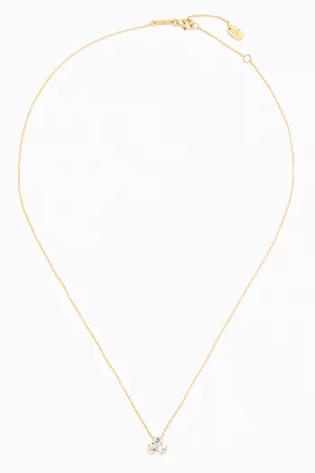 Cluster Diamond Necklace in 18kt Yellow Gold