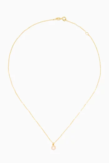 Ara Bella Flower Necklace in 18kt Gold