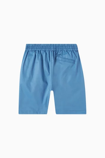 EKD Embroidered Shorts in Cotton Twill