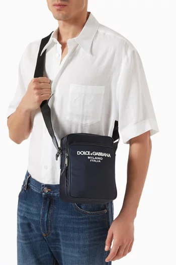 Small DG Logo Crossbody Bag in Nylon