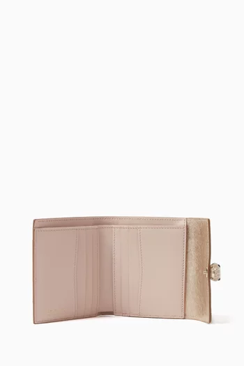 Serpenti Forever Trifold Wallet in Leather