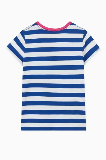Striped 'Bear' T-Shirt in Cotton
