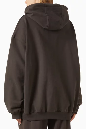 ADA Logo Oversized Hoodie in Organic Cotton-fleece