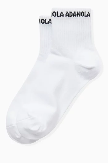 Mid-length Socks in Organic Cotton-blend